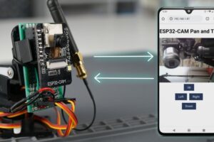 ESP32-CAM Pan and Tilt Video Streaming Web Server