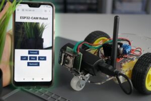 ESP32-CAM Remote Controlled Car Robot Web Server